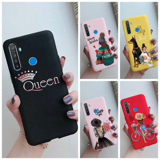 เคสโทรศัพท์ ซิลิโคนนิ่ม ลายเด็กผู้หญิงสวย แฟชั่น สําหรับ Realme 5 5i 5s 6i Realme Narzo 20A