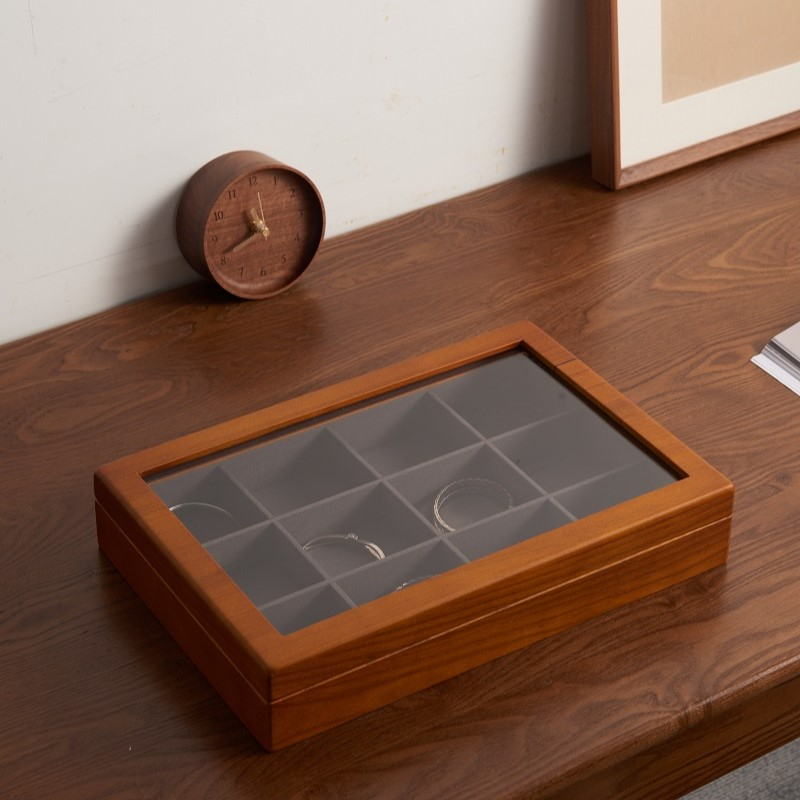Oirlv กล่องไม้ สําหรับเก็บเครื่องประดับ แหวน สร้อยคอ สร้อยข้อมือ ต่างหู X024 - รูปที่ 6