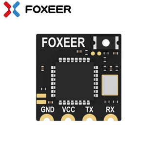 ตัวรับสัญญาณ Foxeer 2.4GHZ ELRS Lite ESP8285 &amp; SX1280 พร้อมไฟ RGB LED สําหรับโดรน FPV Freestyle Long Range Diy 1 ชิ้น