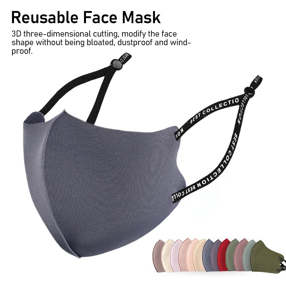 FYG Washable Dust-proof Breathable Ice Cotton ถักครีมกันแดด 3D Mask