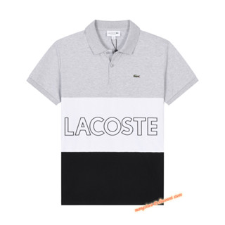 Lacoste เสื้อโปโล แขนสั้น แฟชั่น สําหรับผู้ชาย