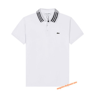 Lacoste เสื้อโปโล แขนสั้น แฟชั่น สําหรับผู้ชาย