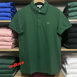 สไตล์ใหม่ เสื้อโปโลชาย Lacoste เสื้อคอปกปัก POLO เสื้อโปโลแขนสั้น