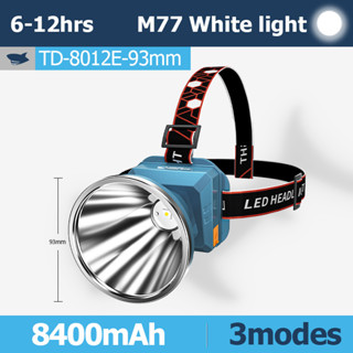 SmilingShark TD8012 ไฟคาดหัว ไฟหน้า led M77 สว่างมาก ชาร์จ USB กันน้ํา 3 โหมด สําหรับตั้งแคมป์ เดินป่า