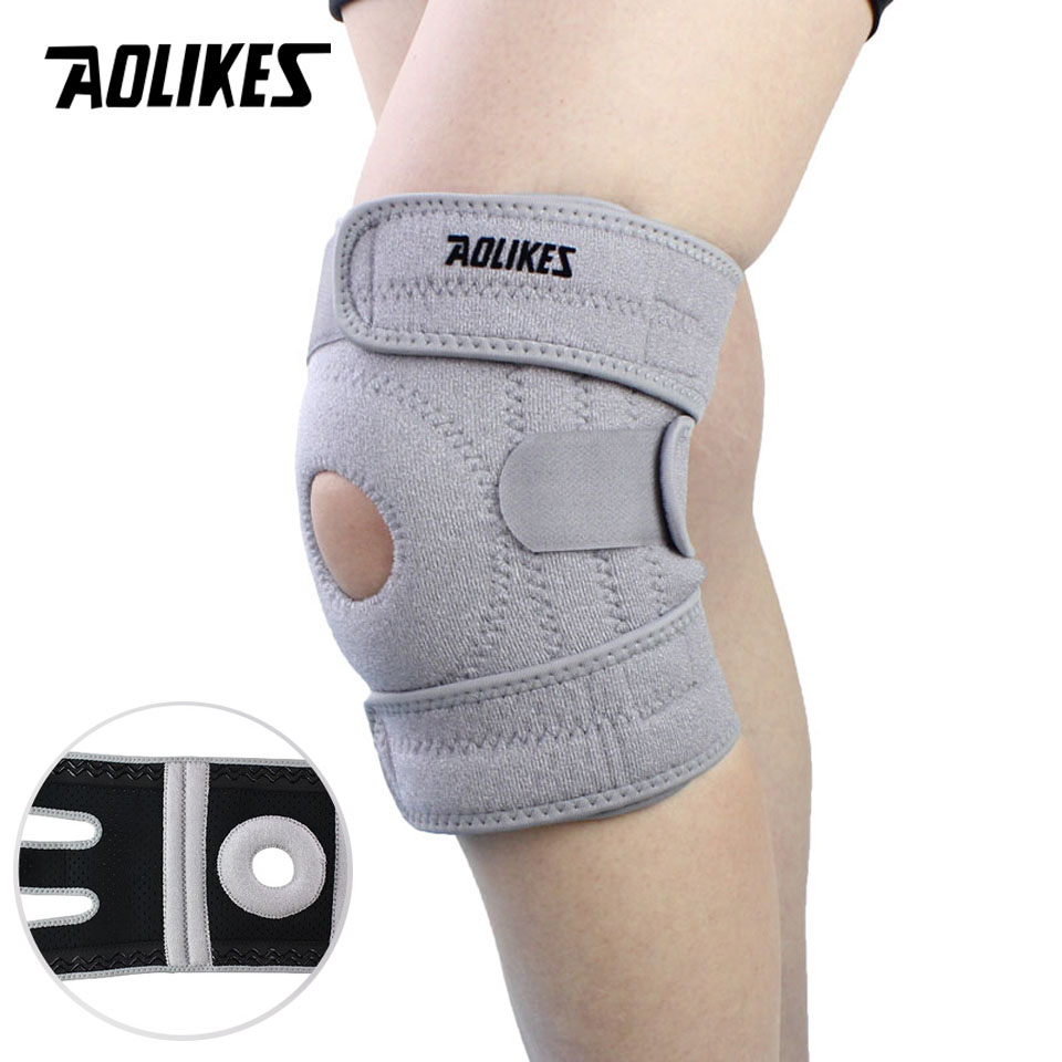 Aolikes สนับเข่า บรรเทาความเครียด กันลื่น ปรับได้ สําหรับเล่นกีฬา ขี่จักรยาน บาสเก็ตบอล 1 ชิ้น ราคา ถูกที่สุด ดีลบีเคเค แกลเลอรีภาพที่ 4