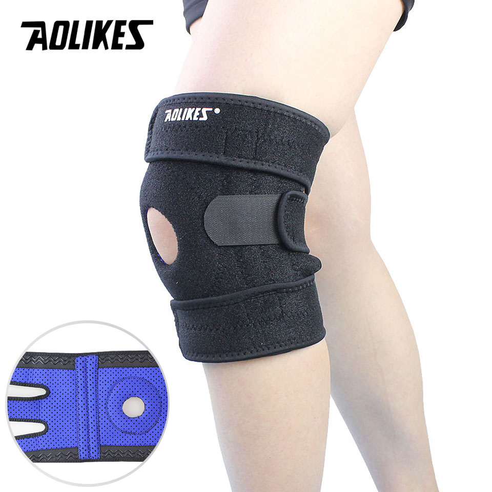 Aolikes สนับเข่า บรรเทาความเครียด กันลื่น ปรับได้ สําหรับเล่นกีฬา ขี่จักรยาน บาสเก็ตบอล 1 ชิ้น ราคา ถูกที่สุด ดีลบีเคเค แกลเลอรีภาพที่ 8