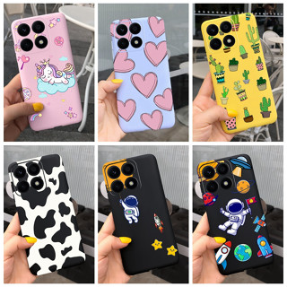 เคสโทรศัพท์มือถือ ซิลิโคนนิ่ม ลายวัวนมนักบินอวกาศน่ารัก สําหรับ Honor X8a 2023 X8a X 8a 4G CRT-LX1 CRT-LX2 CRT-LX3