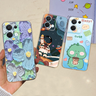 เคสโทรศัพท์มือถือซิลิโคน TPU แบบนิ่ม ลายการ์ตูนมนุษย์อวกาศ สําหรับ OPPO Reno8 5G Reno 8Pro 5G 2023 Reno 8 5G CPH2359