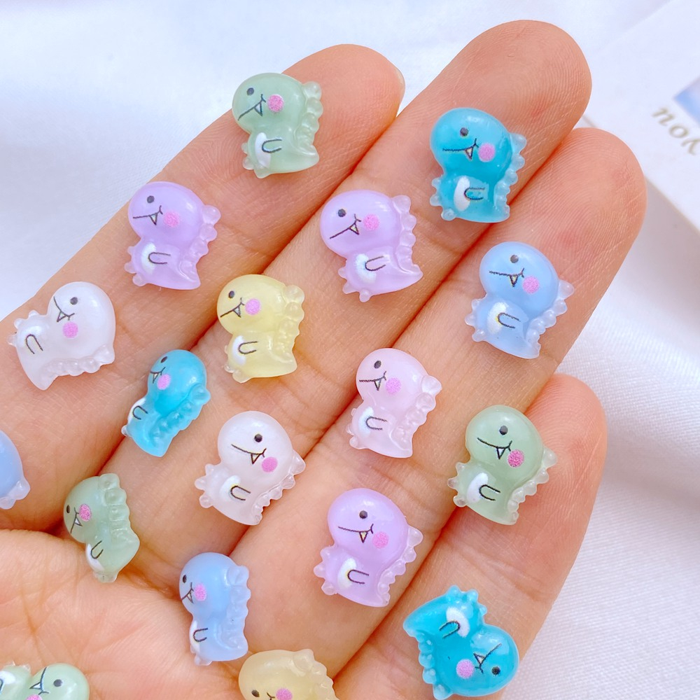 50 ชิ้น มินิ แต่งเล็บ การ์ตูนน่ารัก ไดโนเสาร์ เรซิ่น ตกแต่ง งานฝีมือ ตกแต่งบ้าน แต่งตัว อุปกรณ์ทําเล็บ