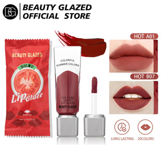 Beauty GLAZED ลิปสติก เนื้อแมตต์ ติดทนนาน 12 ชั่วโมง กันน้ํา