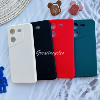 เคสโทรศัพท์มือถือ ซิลิโคนนิ่ม ขอบตรง สีแคนดี้ สําหรับ Tecno Pova 5 4G LH7n