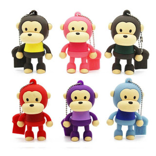 Big Mouth Monkey แฟลชไดรฟ์ USB ซิลิโคน ลายการ์ตูนลิงน่ารัก ความเร็วสูง 2TB สําหรับคอมพิวเตอร์ โทรศัพท์