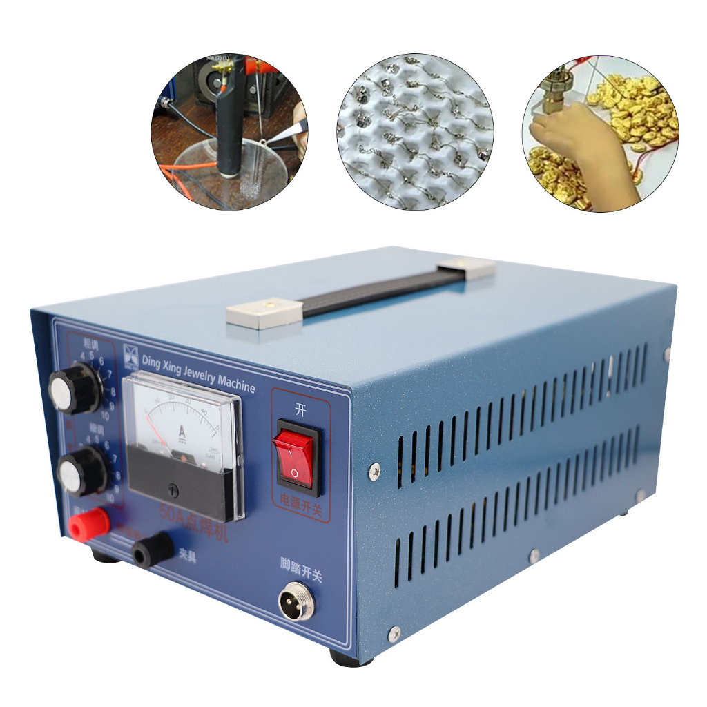 DX-50A Jewelry Pulse เครื่องเชื่อมจุด - 500W 50A 110V/220V สําหรับ Gold, Silver, Platinum, และ Palla