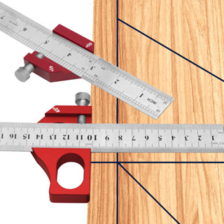 ไม้บรรทัดวัดมุม ปรับได้ สําหรับทําเครื่องหมายเส้น