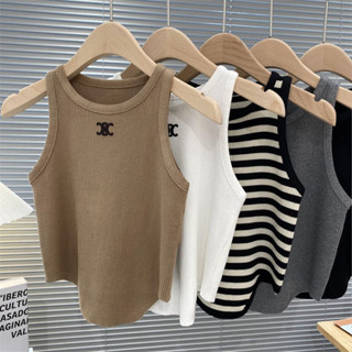 Celinei เสื้อสายเดี่ยวแฟชั่น ของแท้ ป้าย+ป้ายฉลาก