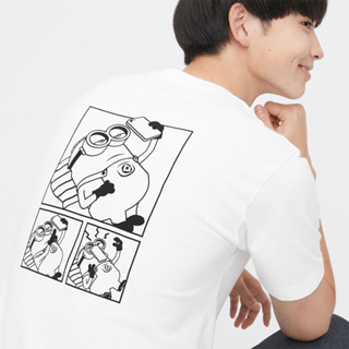 Uniqlo เสื้อยืดแขนสั้น พิมพ์ลายมินเนี่ยน สําหรับผู้ชาย ผู้หญิง (UT) HOJJH