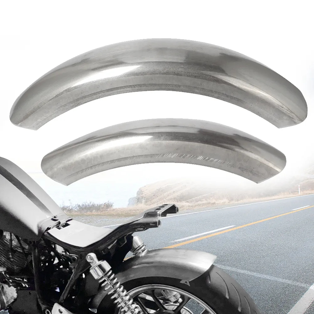 รถจักรยานยนต์ Retro โลหะด้านหลัง Mudguard Fender Board Mudflap สําหรับ Bobber Chopper