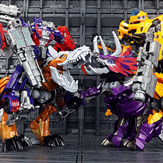 LEGO การเปลี่ยนรูปของเล่นโมเดลรถ King Kong หุ่นยนต์ bumblebee ไดโนเสาร์สายเหล็กโลหะผสมทำมือของเล่นเด็กผู้ชาย
