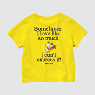 Uniqlo เสื้อยืดแขนสั้น พิมพ์ลาย Snoopy สําหรับผู้ชาย และผู้หญิง (UT) PPL004