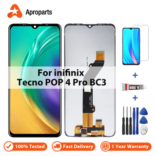 อะไหล่หน้าจอสัมผัสดิจิทัล LCD แบบเปลี่ยน สําหรับ Tecno POP 4 Pro BC3