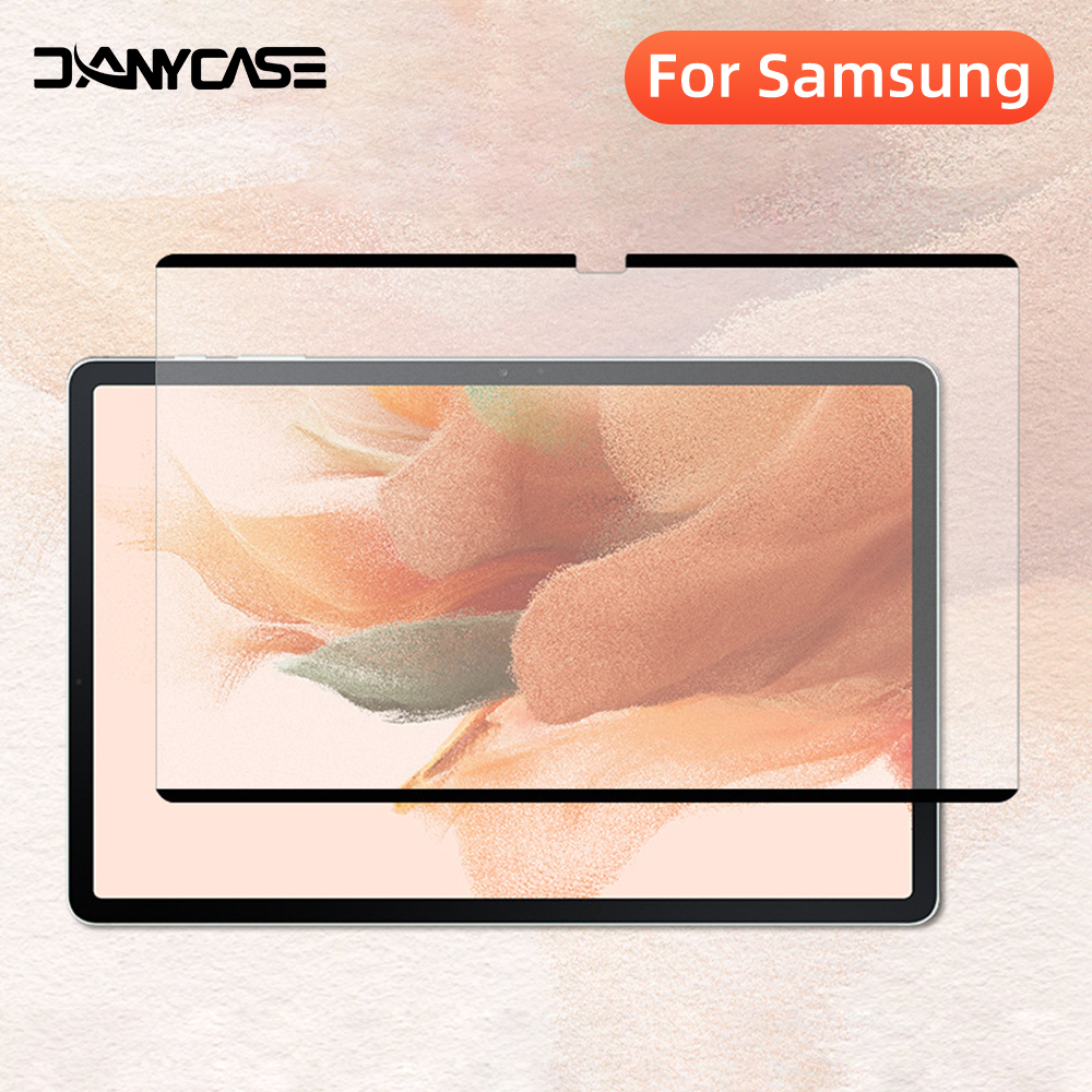 SAMSUNG กระดาษที่ถอดออกได้ฟิล์มเช่นป้องกันหน้าจอฟิล์มสําหรับsamsung Galaxy Tab S10 Plus 12.4 S6 Lite 10.4 นิ้ว 2024 S8 S9 FE Plus S7 Plus S7 FE A8 Matteฟิล์มกระดาษเนื้อ