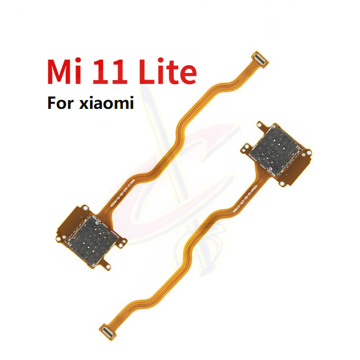 แพรถาดซิม ( Sim Reader Flex Cable ）สําหรับ xiaomi mi 11 lite 5G NE