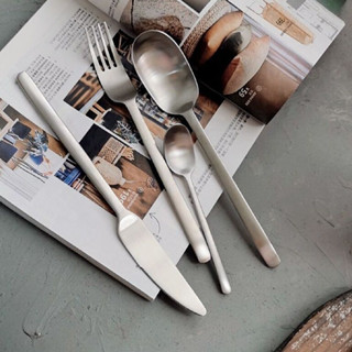 💗 Stay Classy 💗มีดสเต็ก ช้อนส้อมเกาหลี ชุดช้อนส้อม ช้อนกาแฟ ช้อนส้อมสแตนเลส Stainless Steel Spoon Fork Knife Coffee Spoon Tableware ช้อนเกาหลี