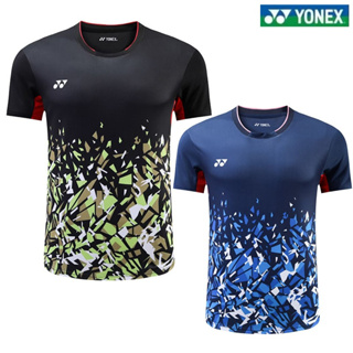 เสื้อกีฬาแขนสั้น พิมพ์ลายทีมแบดมินตัน Yonex แบบแห้งเร็ว แฟชั่นฤดูร้อน สําหรับผู้ชาย และผู้หญิง 2023