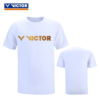 Victor เสื้อยืดลําลอง แขนสั้น ระบายอากาศ แห้งเร็ว สําหรับผู้ชาย และผู้หญิง เหมาะกับการเล่นแบดมินตัน เทนนิส