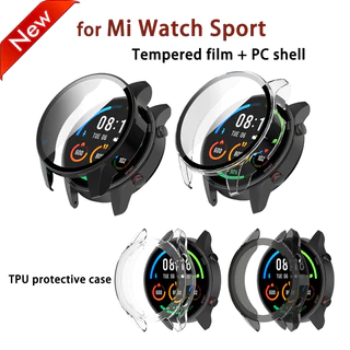 เคสหน้าปัด TPU แบบใส PC plus เคสกระจกนิรภัย สําหรับ Xiaomi Mi watch sports