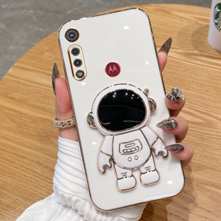 เคสโทรศัพท์มือถือ ซิลิโคนนิ่ม ลายนักบินอวกาศ 6D พร้อมขาตั้ง สําหรับ Motorola Moto G9 G9PLAY G9 PLUS G8 G8PLYAY G8 POWER G50 2021 G50 5G G30 G20 G10 G73