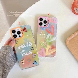 เคสโทรศัพท์มือถือ กันกระแทก ลายกราฟฟิตี้หัวใจ สําหรับ iPhone14 11 12 13 13Pro 13ProMAX