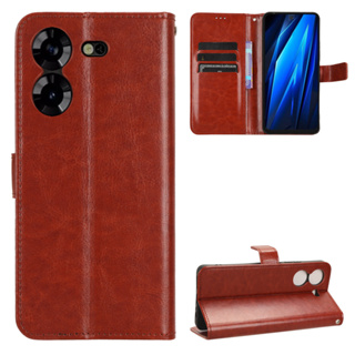 เคสสำ Tecno Pova 5 Case Flip PU Leather Phone Casing คสโทรศัพท์มือถือ Tecno Pova5 Back Cover