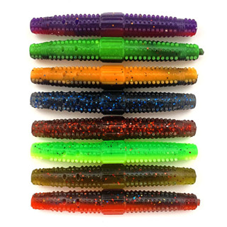 8 ชิ้น / ล็อต Senko Stick เหยื่อหนอน Senko Ned Rig Wacky Drop Shot Salted Soft Fishing Lure Swimbait 7 ซม. วัสดุ TPR Pesca