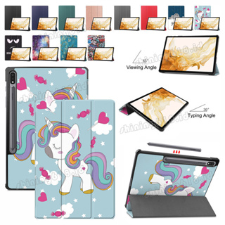 For Samsung Galaxy Tab S9 Plus 12.4 Inch 2023 SM-X810 X816 X818 Coloured Drawing Flip Case Ultra-Thin Shockproof With Stand Tablet Cover