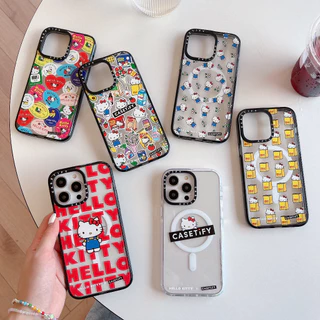HelloKitty CT อะคริลิคฝาครอบแม่เหล็กสําหรับ iphone 11 12 13 14 15 16 17 air plus promax เคสป้องกัน