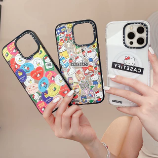 HelloKitty CT อะคริลิคฝาครอบแม่เหล็กสําหรับ iphone 11 12 13 14 15 16 17 air plus promax เคสป้องกัน
