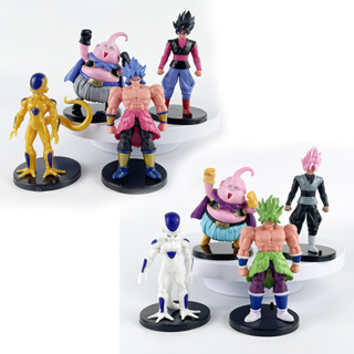 โมเดลฟิกเกอร์ PVC อนิเมะดราก้อนบอล Z Son Goku Kakarotto Majin Buu Gold Frieza Broli Super Saiyan ขนาด 8-11 ซม. 4 ชิ้น ต่อชุด