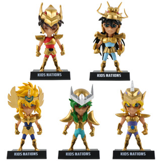 โมเดลฟิกเกอร์ PVC อนิเมะ Gold Saint Figure Seiya Glacier Xewu Zilong Shun ขนาด 9-11 ซม. 5 ชิ้น ต่อชุด