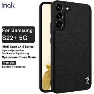 Imak Samsung Galaxy S22 Plus 5G เคสโทรศัพท์มือถือหนัง PU นิ่ม กันกระแทก คุณภาพสูง สําหรับ PU Leather Back Cover Protective Case