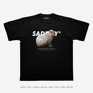 Sadboy®1 | Capybara | เสื้อยืดกึ่งโอเวอร์ไซซ์ | ผ้าฝ้ายออร์แกนิก 100%