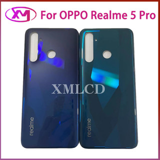 Oppo Realme 5 Pro / Realme Q ฝาครอบแบตเตอรี่ด้านหลัง ฝาครอบประตู กระจกด้านหลัง เคสโทรศัพท์