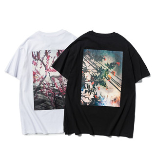 ใหม่ ESSENTIALS เสื้อยืด คอกลม แขนสั้น ขนาดใหญ่ มีหลายเส้น