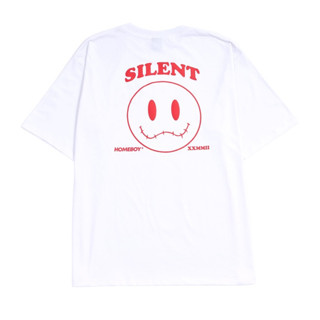 A HOMEBOYs เสื้อยืดผู้ชาย ลายทาง SILENT