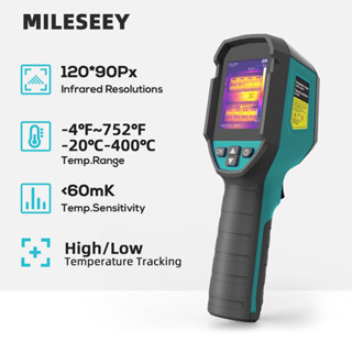 Mileseey TR120E เครื่องวัดอุณหภูมิอินฟราเรด โฟกัสอัตโนมัติ ชาร์จได้ 9 ชั่วโมง