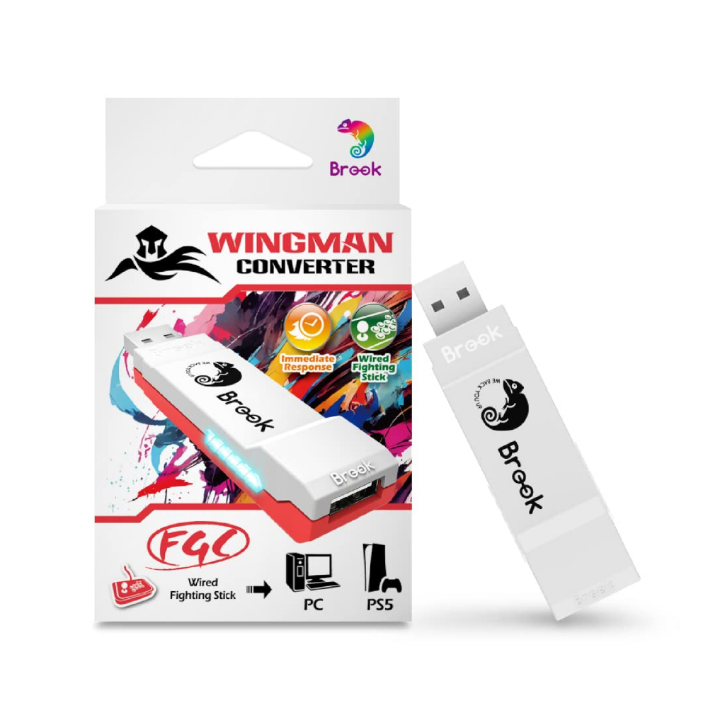 Brook Wingman ตัวแปลง FGC สําหรับ PS5 PS4 PS3 Xbox One Xbox 360 Nintendo Switch มีสาย Arcade Stick เป็น PS5 PS4 PC