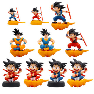 โมเดลฟิกเกอร์ PVC อนิเมะ Dragon Ball Z Childhood Son Goku Kakarotto Somersault Cloud Q Version ขนาด 8-14 ซม. 10 สไตล์ ของขวัญ ของเล่นสําหรับเด็ก