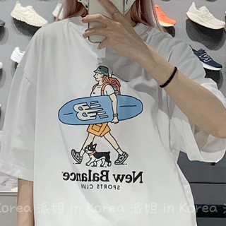 เสื้อยืดแขนสั้นลําลอง ผ้าฝ้ายแท้ พิมพ์ลาย ทรงหลวม สําหรับผู้ชาย และผู้หญิง