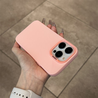 【Silicone soft case/Pink】เคส compatible for iPhone 11 12 13 14 pro max case