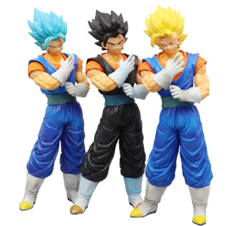 โมเดลฟิกเกอร์ PVC รูปปั้นอนิเมะ Dragon Ball Z Son Goku Kakarotto Vegeta Vegetto Super Saiyan Big Statue ขนาด 33 ซม. ของขวัญ ของเล่นสําหรับเด็ก